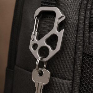 Aluminum Alloy Mini Carabiner Clip Multi Functional for Backpack and Keychain