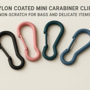 Nylon Coated Mini Carabiner Clips Non Scratch for Bags and Delicate Items