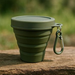 Eco Friendly Foldable Silicone Cup For Camping And Outdoor Activities