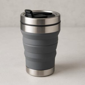 Insulated Collapsible Travel Mug For Hot And Cold Beverages